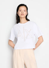 T-Shirt Women White Armani Exchange Camiseta